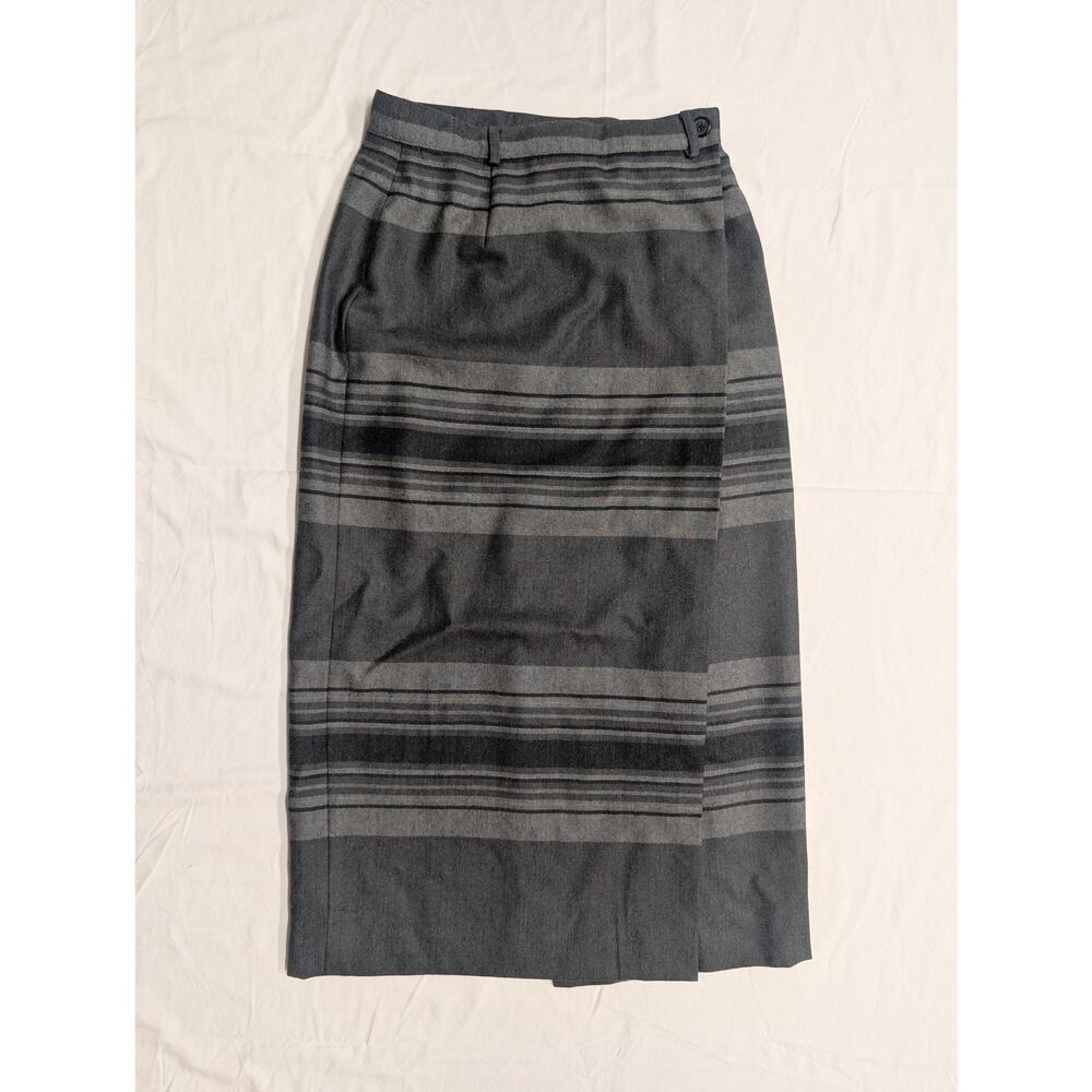 Vintage Ralph Lauren Wool Wrap Maxi Skirt Size 8